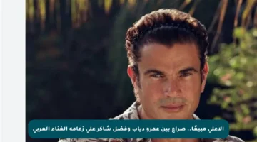 الأعلى مبيعًا.. صراع بين عمرو دياب وفضل شاكر على زعامة الغناء العربي